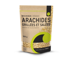 Avril Sélectionné / 500 g Arachides grillées et salées biologiques