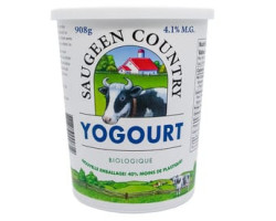 Saugeen Country Dairy / 908 g Yogourt biologique -  Nature 4,1% m.g.