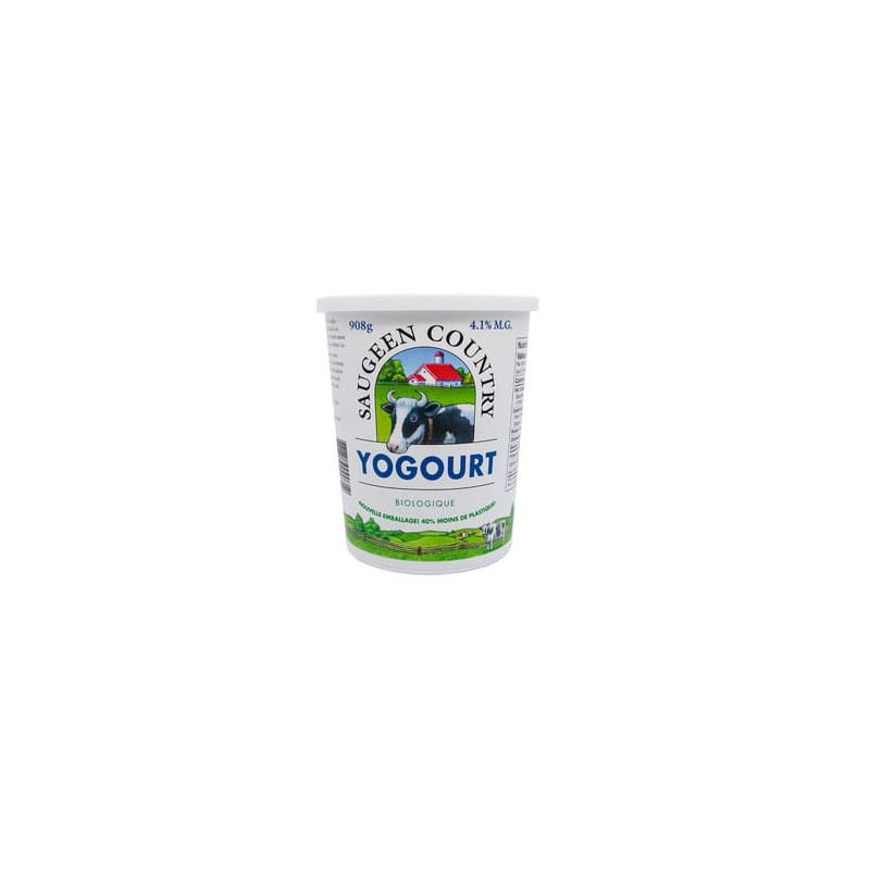 Saugeen Country Dairy / 908 g Yogourt biologique -  Nature 4,1% m.g.