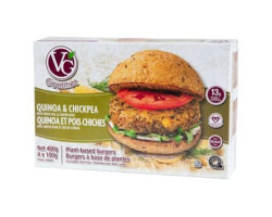 Vg Gourmet / 400 g Burger végétalien artisan - Quinoa et pois chiches