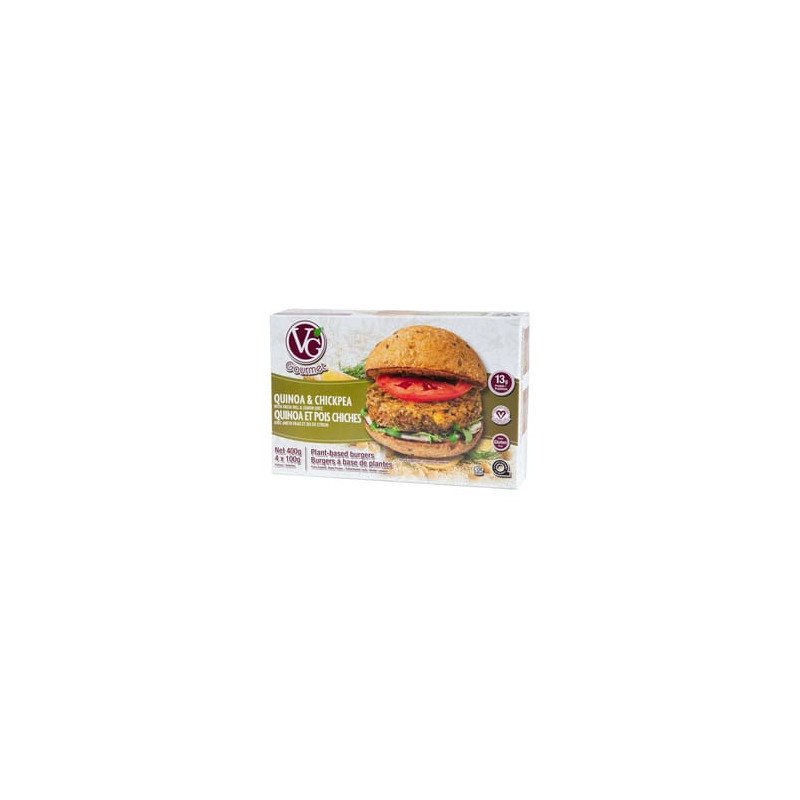 Vg Gourmet / 400 g Burger végétalien artisan - Quinoa et pois chiches