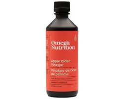 Omega Nutrition / 355 ml Vinaigre de cidre de pomme biologique - Cru et non filtré