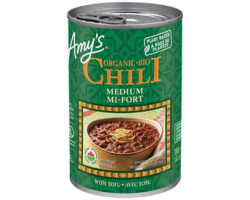 Amy's / 398 ml Chili mi-fort avec tofu biologique