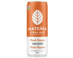 Mateina / 355 ml Boisson énergétique biologique - Pêche passion