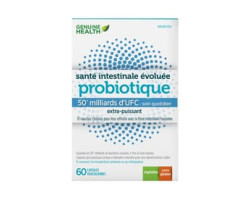 Genuine Health / 60 caps Probiotique 50 milliard - Soin quotidien X-puissant