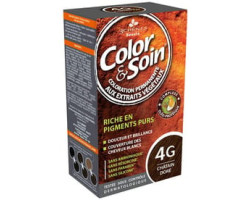 Color & Soin / 135 ml Coloration pour cheveux - Châtain doré 4G