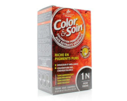 Color & Soin / 135 ml Coloration pour cheveux - Noir ebène 1N