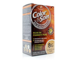 Color & Soin / 135 ml Coloration pour cheveux - Blond clair doré 8G