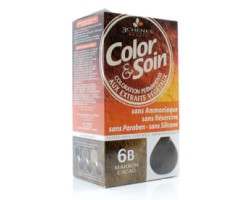 Color & Soin / 135 ml Coloration pour cheveux - Marron cacao 6B