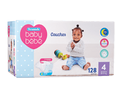 PERSONNELLE Couches pour bébé, 4, 128 unités