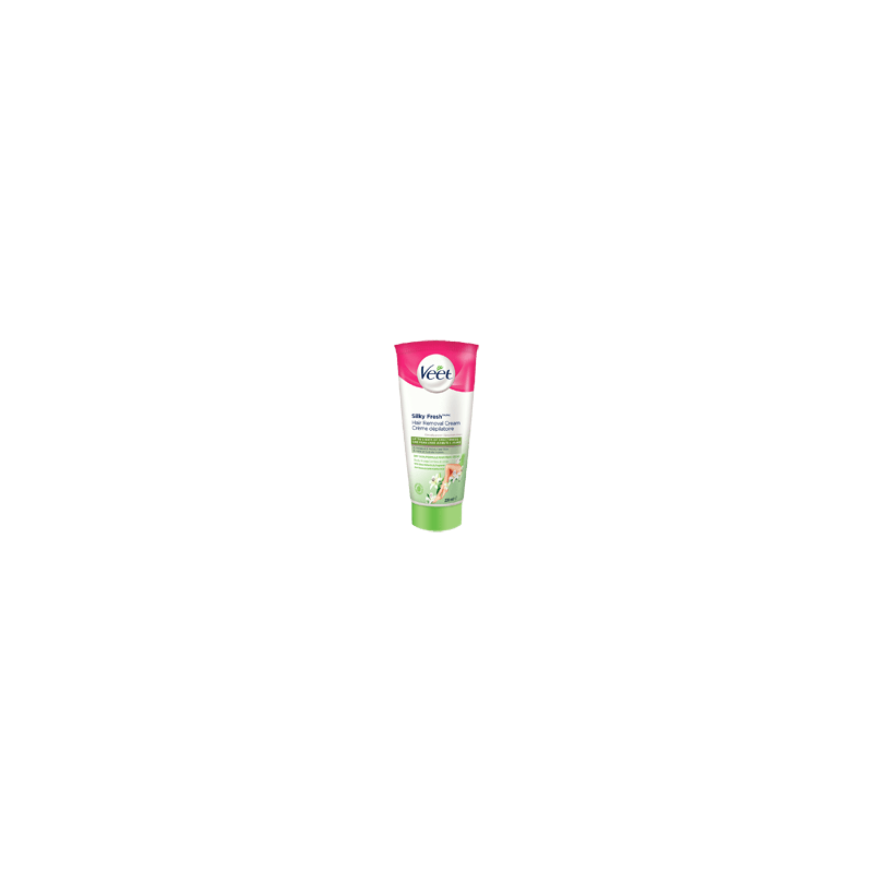 VEET Crème dépilatoire Silky Fresh jambes et corps, peau sèche, 200 ml