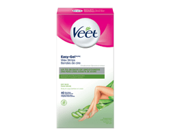 VEET Bandelettes de cire easy-gel, corps et jambes, 20 unités