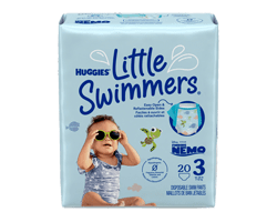 HUGGIES Little Swimmers couches de baignade jetables, taille 3, 20 unités