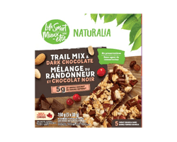 NATURALIA Barres granola  Naturalia, randonneur et chocolat noir, 150 g