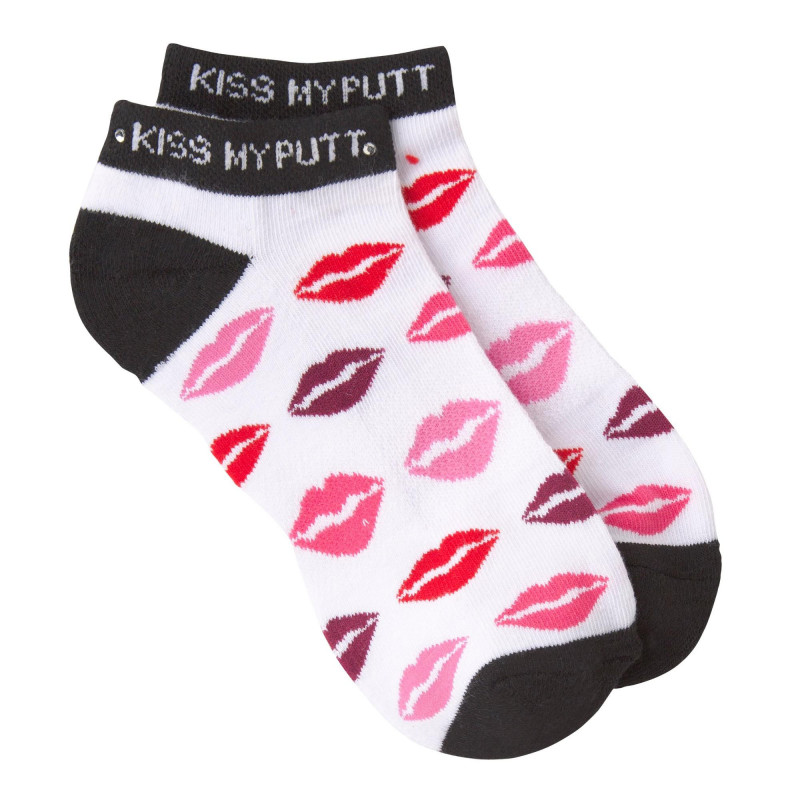 Chaussettes courtes Kiss My Putt pour femmes