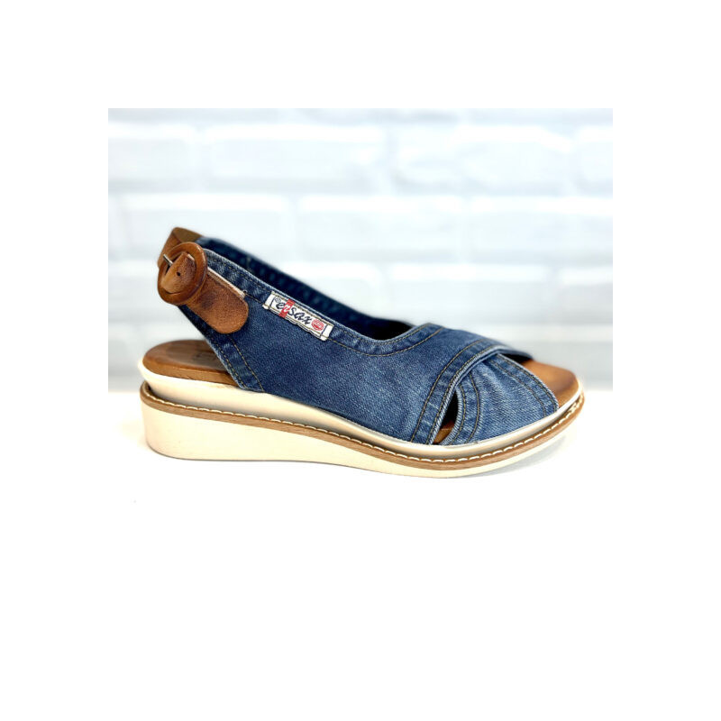 Sandale ajustable en jeans