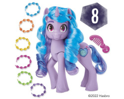 My Little Pony : Marquons les esprits, Étincelante Izzy Moonbow, poney violet