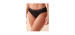 Culotte bikini microfibre et dentelle dos lisse