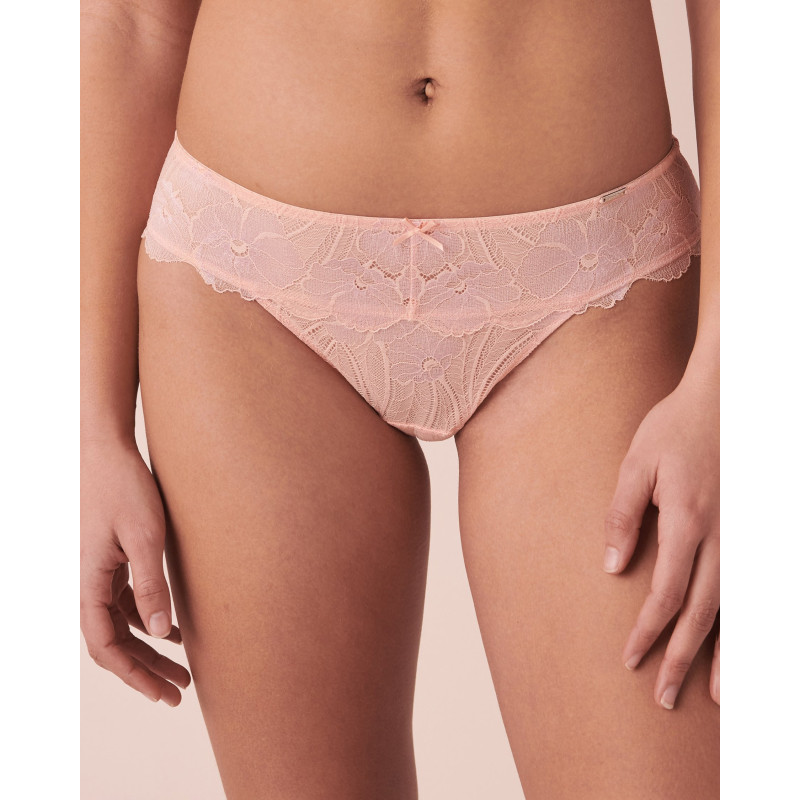 Culotte bikini résille et dentelle