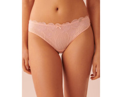 Culotte tanga résille et dentelle