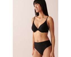 Haut de bikini triangle texturé