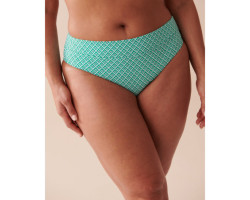 Bas de bikini taille mi-haute GREEN TILE