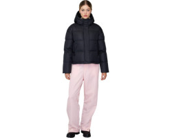 Quartz Co. Manteau bouffant en duvet à capuchon Vivian - Surdimensionnée - Femme