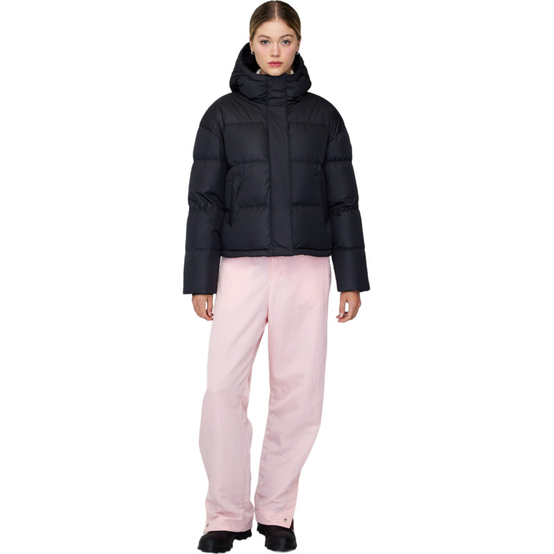 Quartz Co. Manteau bouffant en duvet à capuchon Vivian - Surdimensionnée - Femme