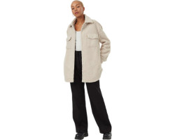 Recycled loopback fleece coat - Women