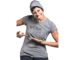 Work Like A Mother Graphic Crew Neck T-Shirt - Women's