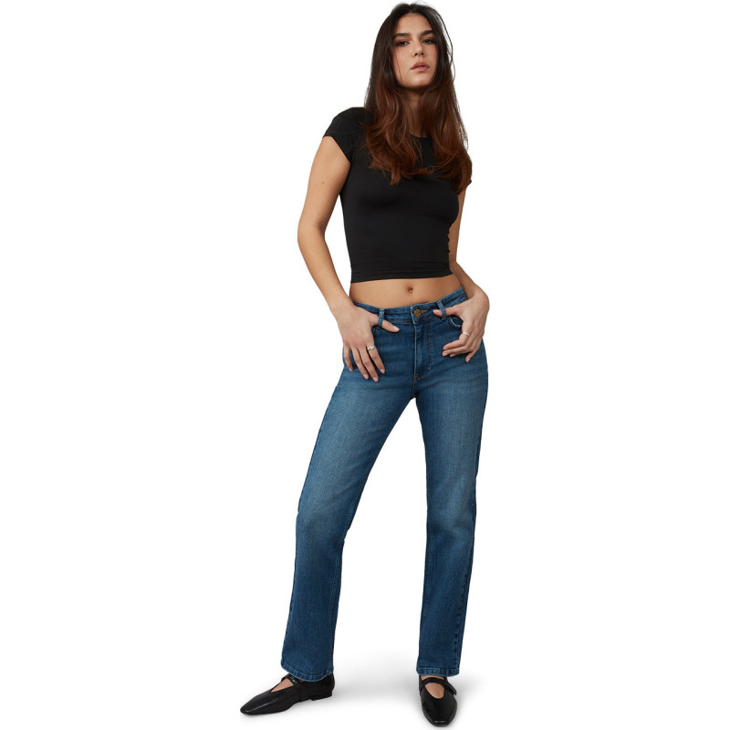 Lola Jeans Jean à jambe droite et taille haute Denver - Femme