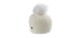 Angora hat with recycled fur pompom Vale-P - Women