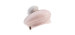 Jacquard beret hat with recycled fur pompom - Women