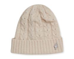 Twisted recycled cashmere beanie - Women