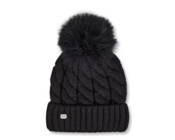 Amalie removable pompom hat - Women's