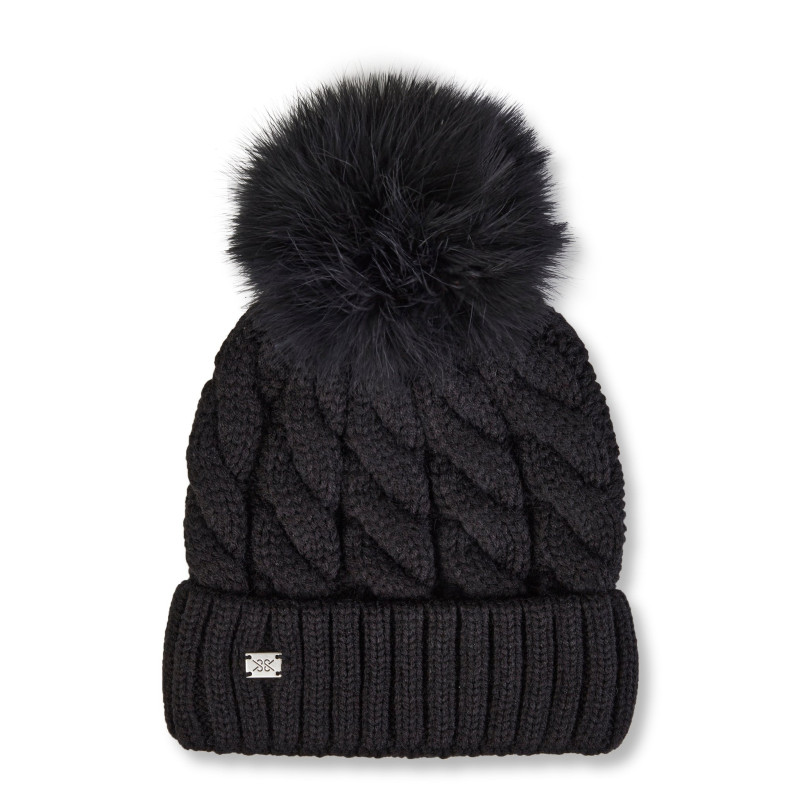 Amalie removable pompom hat - Women's