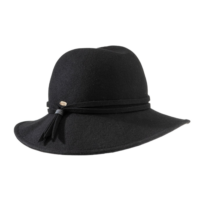 Waverly Waterproof Felt Fedora Hat With Tassel - Women's