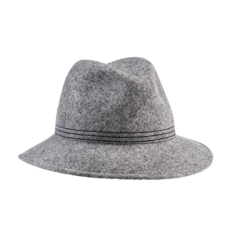 Weran Waterproof Felt Fedora Hat with Stitching - Women's