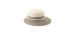 Canadian Hat Casquette bicolore grand avec detail de paille Caylee - Femme