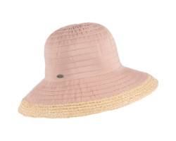 Canadian Hat Chapeau cloche grand en ruban avec raphia Cuccia - Femme