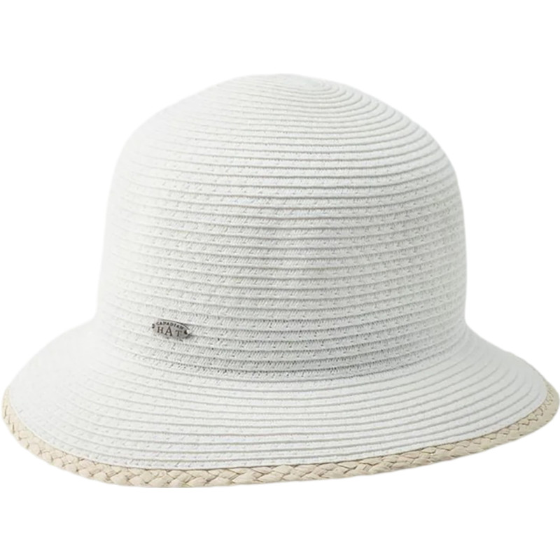 Canadian Hat Chapeau cloche court avec détail en raphia Clailie - Femme