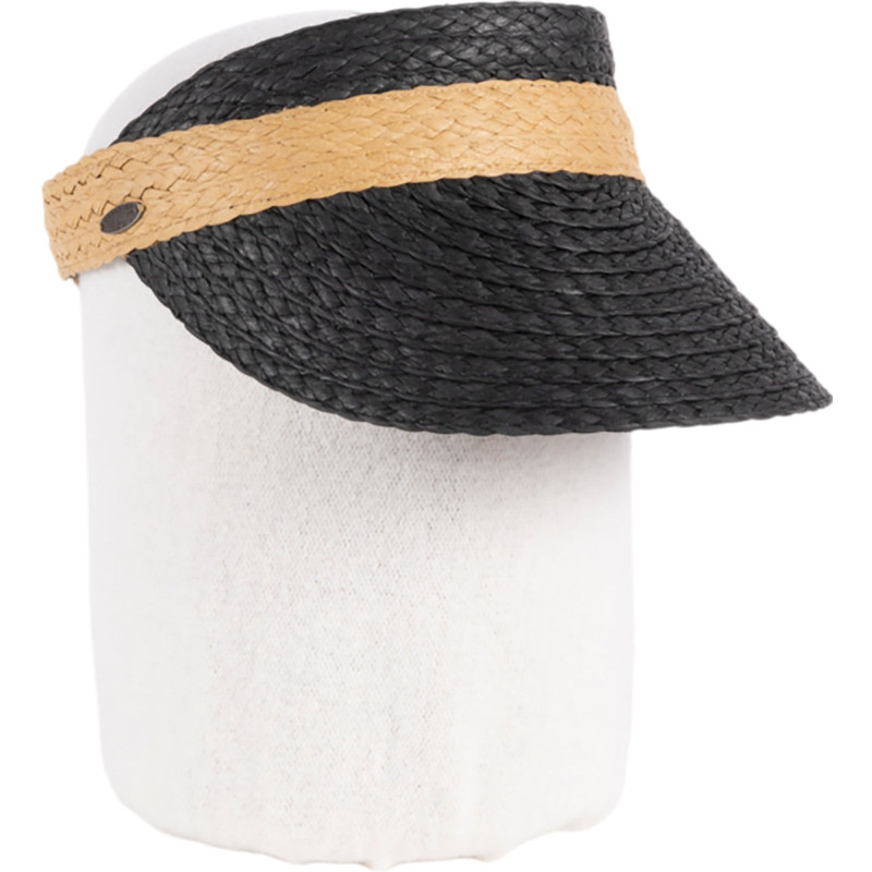 Vero two-tone woven straw visor - Unisex