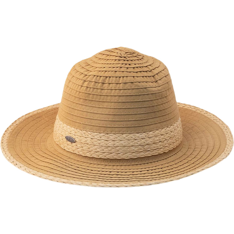 Foldable fedora with Florent straw details - Unisex