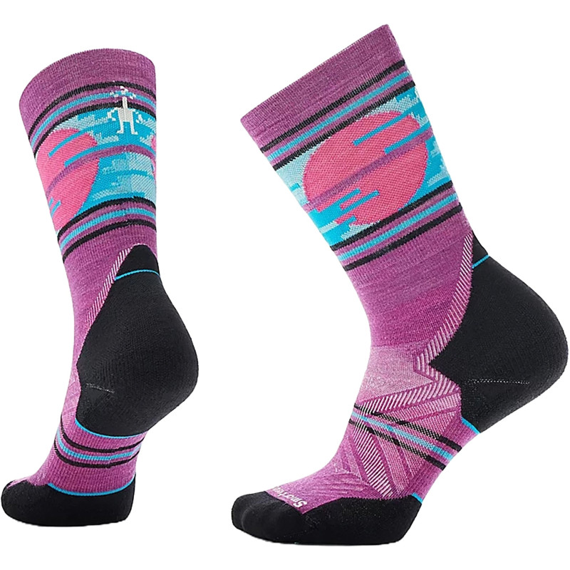 Trail Run Targeted Cushion Sunset Trail Mid-Calf Socks - Women's