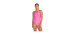 Plain tie-back one-piece swimsuit - Women