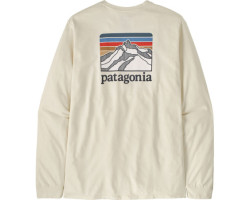 Patagonia T-shirt à manches longues Line Logo Ridge Responsibili-Tee - Homme