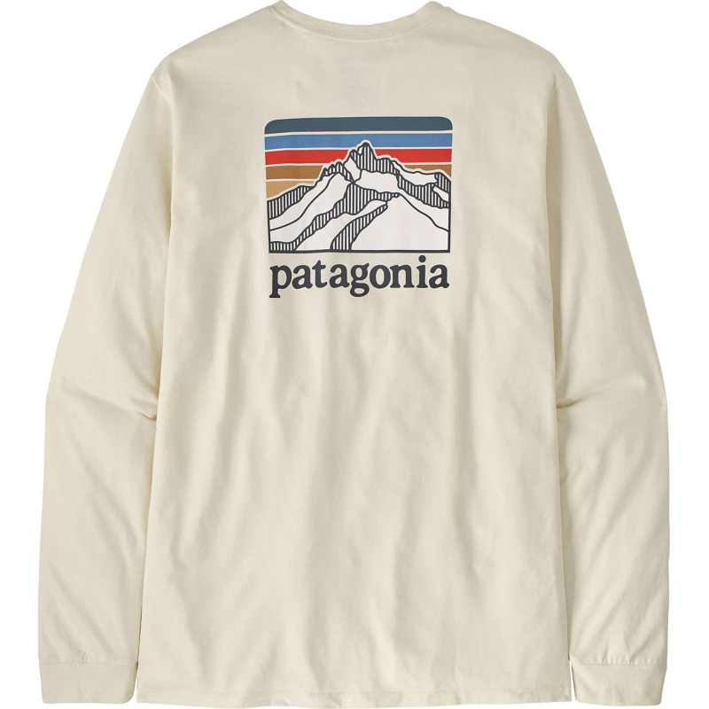 Patagonia T-shirt à manches longues Line Logo Ridge Responsibili-Tee - Homme