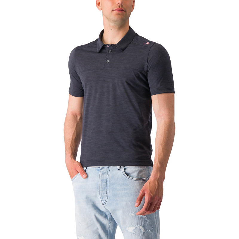 Castelli T-shirt polo en mérinos - Homme