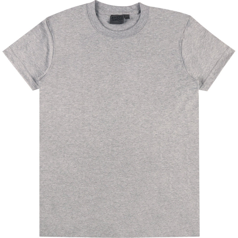 Naked & Famous T-shirt Tubulaire - Ring-Spun Cotton - Gris - Homme