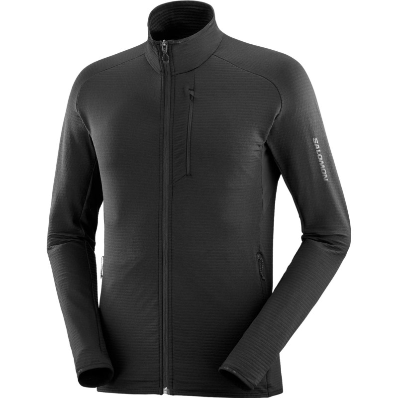 Salomon Manteau en molleton à glissière pleine longueur Essential Lightwarm - Homme